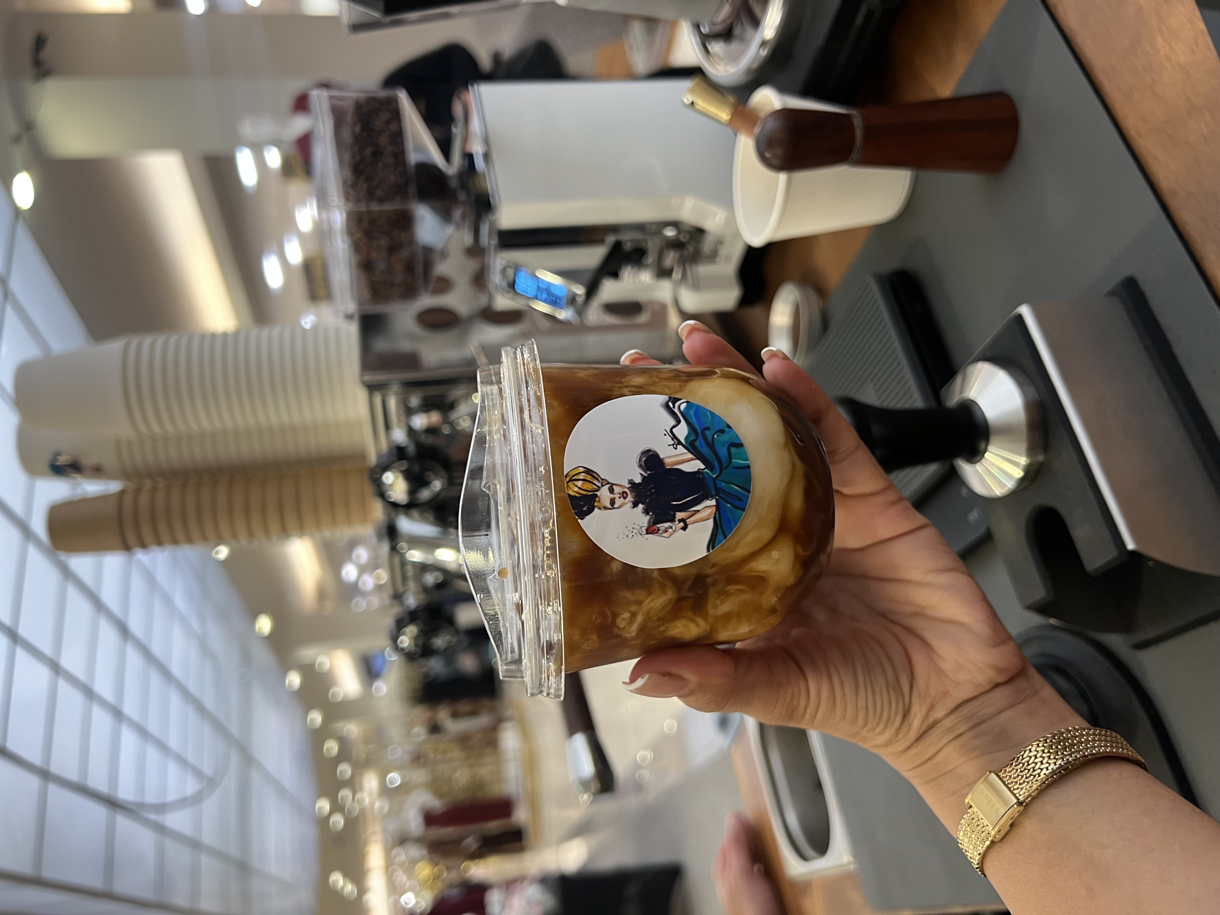 Custom branded coffee cups and labels Brewed Moments New York